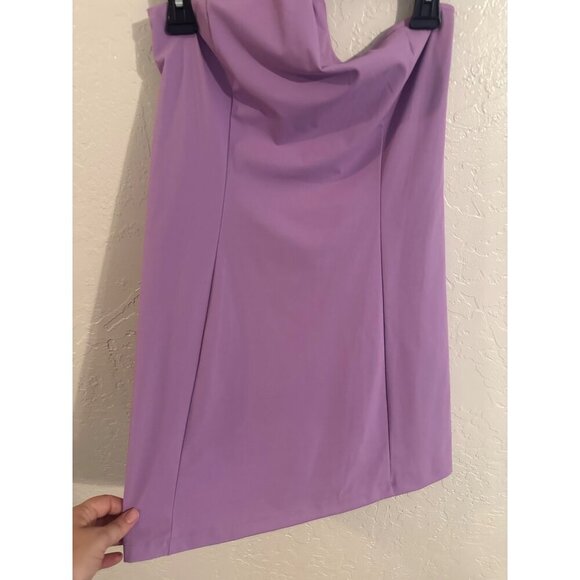 Outdoor Voices One Shoulder Lavender Athletic Workout Shorts Dress - Picture 5 of 11
